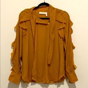 See by Chloe Ruffled Pussy-bow Chiffon Blouse